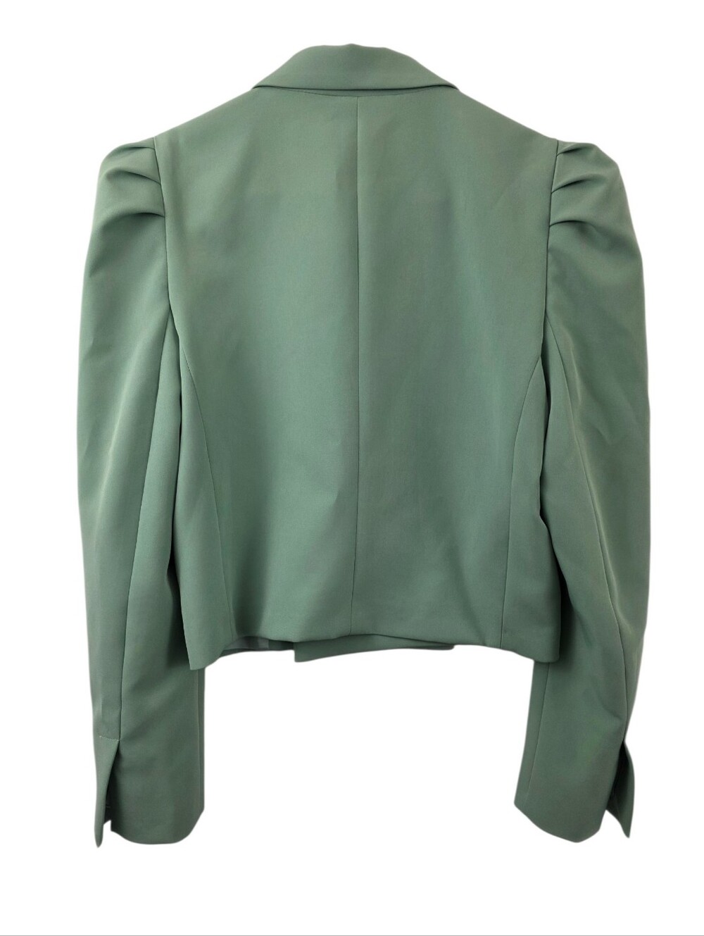 NWT Vicolo Crop Single Breasted Blazer Balloon Sleeve Professional Jacket Medium - Picture 3 of 8
